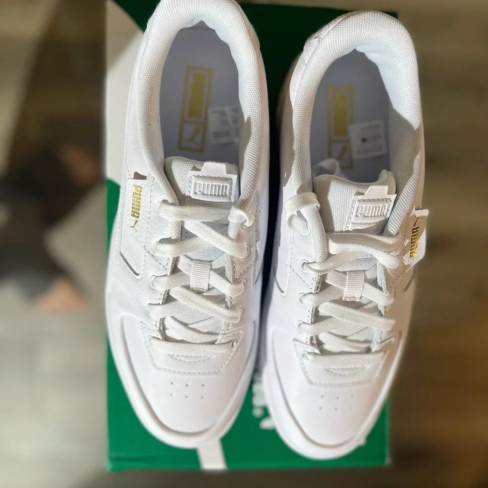 #NWT #PUMA Cali Dream Lth (Womans) 2022 White on White! Size US: 10 - Picture 7 of 10